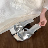 Breakj Chinese Slope And Cool Slippers Women 2025 Summer New Fairy Style Design Sense Hedley