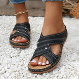 Sandals Women New Summer Shoes Women Elegant Low Heels Sandals Summer Slippers Zapatos Mujer Wedge Heeled Sandals
