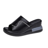 Summer New Slope Heel Sandals And Slippers For Women To Wear Fashionable Online Celebrity Muffin Thick Soles