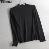 halfneck Sweater Pullover Women Autumn winter Casual long Sleeve basic plus size Sweater For women Female knit