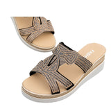 Breakj Slopes And Slippers Women's 2025 Summer Fashion Water Drill Outside Wearing Thick-Bottomed Large Beach