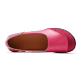 Breakj Lazy Shoes Cow Skin Bean Shoes Women's Shoes Beef Ribs Bottom Flats Mother Shoes Casual Large Size Women's Singles Shoes