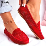 Women Shoes 2023 Handmade Ethnic Women Flats Leather Shoes Flat Flower Moccasins Soft Bottom Loafers Slip on Ladies Shoes