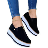 Shoes 2024 Spring And Autumn New Style Low-Top Thick Soles Heightened Casual Women's Shoes Muffins One Foot On Lazy