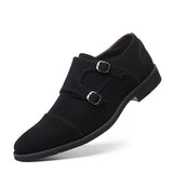 Breakj Men's Casual Frosted Leather Shoes British Fashion Set Foot Plus Size Men's Shoes Shoes