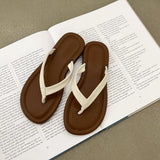 Breakj 2023 New Korean Version Of Flip-Flops Web Celebrity Ins Niche Fashion Flat Sandals Women's