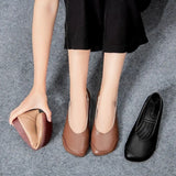 Spring and Summer New Women's Flat Shoes Square Toe Fashionable and Comfortable Women's Shoes Shallow Mouth Large