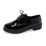 Retro British Style Small Leather Shoes 2024 Spring New Single Shoes For Female Students Flat-Soled Hong Kong Style Leisure Happy