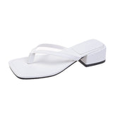Breakj Cool Slippers Women 2025 Summer New Fashion Outside The Square Head And Anti-Slip Beach
