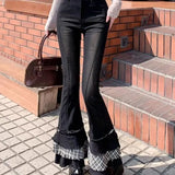 Breakj Leg Set Thin Drawstring Pile Socks Crucifix Design Boots Horn Socks Tide