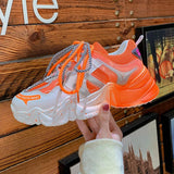 Summer Hollow Colorful Daddy Shoes Women's Shoes Mesh Breathable Net red Ins Super Fire Sandals Increase Thick Bottom