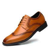 Breakj Shoes Block Fashion Business Casual Leather Shoes Plus Size Lace-Up Men's Shoes Shoes