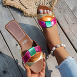 Flat-Bottom Women's Shoes In The Summer Of 2025 New Fashion Trend Casual