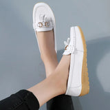 Woman Flat Female Moccasins Tassel Loafers Ladies Wedges Women Solid Comfort Mom Shoes Women's Footwear Plus Size