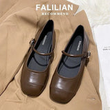 Bright Face Single Shoes Women's 2024 Spring New Korean Flat-Bottomed Flat-Soled Pea Shoes Small Leather