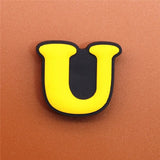 PVC Capital English Letters Shoe Charms Shoes Accessories Croc Shoe Buckle Decorations Ormaments fit JIBZ Party Kid's