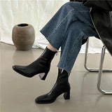 Breakj Thin Boots Girl Fairy 2025 New Coarse And Smoke Boots Net Red Fashion Chelsea Short