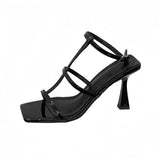Breakj The Summer Of 2025, The New French High-Heeled Women's Head With A Word Of Sandals With High-End Fine