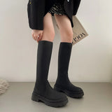Long Boots Autumn New Style Increase All-match Thin Knight Boots Women Ins Super Hot Women