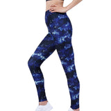 Leggings Women's Space Dark Blue Leggins Print Pants High Quality Fitness Trousers Mujer Hot Gym Stretch