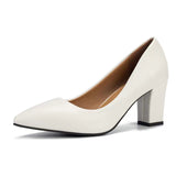 Dress, Professional High Heels, Women's Etiquette, Pointed, Shallow Mouth, Single Shoes, Dumb Leather, Black Thick Heels, Work Shoes, Size