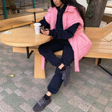 Casual Fleece Two Piece Set Long Sleeve Hoodie Pullover Sweatshirt And Jogging Sweatpant Suit Loose Solid Female