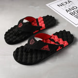 Beach Flip Flops Casual Bath Slippers Breathable Flip Flop Men Thick-Soled Home Shoes Non-Slip Indoor And Outdoor