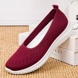 Shoes Knitting Sock Sneakers Women Spring Summer Slip On Flat Shoes Women Loafers Flats Walking shoes