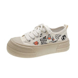 Canvas Shoes Girls 2024 New Summer Minority Retro Students Wear Small White