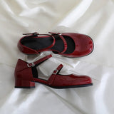 Breakj Head Sandals Female Summer 2023 New Fashion Buckle Retro Baotou With Mary Jane Small Leather