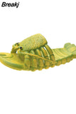 Beach Funny Slippers Man Footwear Family Shoes Parent-child Sandals Plus Size 24-47 Shoes Boys Unisex Fish Slippers
