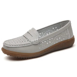 Breakj Hollow Round Head Pedal Soft Bottom Shallow Mouth Fashionable Happy Shoes Female British Wind Flat Bottom Leisure Single