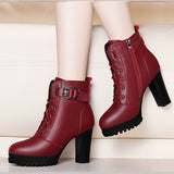 Breakj New 2023 Martin Boots Thick Heel Short Tube Women's Fashion