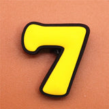PVC Two Digital Fonts Shoe Charms Shoes Accessories Croc Shoe Buckle Decorations Shoe Ormaments fit JIBZ Party Kid's