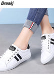 2023 New Women's Leather Sneakers Women Casual Fashion Sports Vulcanized Shoes Woman Flat Shoe Ladies White