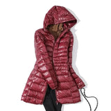 Women Puffer Jackets Ultralight Duck Down Jacket 2023 New Autumn Winter Portable Hooded Parka Coat Windproof Outwear 6XL