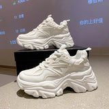 Sneakers Women 2022 Height Increasing Women's Sneakers Fashion Brand Design Thick Sole Casual Shoes Ladies