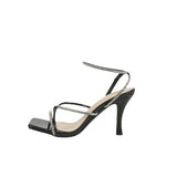 Breakj Ms. Square Head Water Drill With Fine Heel Sandals New