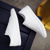 Little White Shoes Female Black Flat Leather Sneakers Loafers WomenCasual Shoe кроссовки женские Zapatillas Mujer