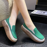 Breakj 2024 New Shallow Mouth Retro Low Top Platform With A Single Shoe Comfortable Casual Women's Shoes