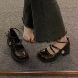 Jane Women's Shoes With Round Heels In The New Summer Of 2023 Sweet Anti-Skid Shoes With A Small