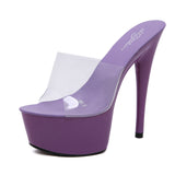 Breakj Autumn Night Club Sex Women's Shoes Waterproof Platform Roman Fish Mouth Lady Ultra High Heel