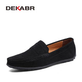Big Size 38~49 Men Loafers Real Leather Shoes Fashion Men Boat Shoes Brand Men Casual Leather Shoes Male Flat
