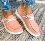 Shoes Women Lace Up Sneakers Summer Ladies Loafers Soft Breathable Casual Shoes Solid Female Flat Shoes Plus