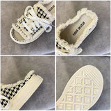 2022 New Fashion Canvas Slippers Women Summer Platform Sandals Outdoor Women's Slippers Beach Sandals Indoor Women's