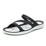 Plus Thicken Sandals Slip on Woman Croc Anti-Skid Hole Jelly Shoes Flat Garden Beach Plus Size Sandalias De Verano Para