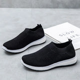 Shoes Knitting Sock Sneakers Women Spring Summer Slip On Flat Shoes Women Plus Size Loafers Flats Walking shoes
