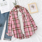 Design Women Blouses Shirts 2021 New Womens Tops And Blouses Long Sleeve Casual Plaid Shirt Young Style Lady Blouse