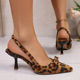 Breakj Summer New Fine Heel Sharp Head Sexy High Heel Single Shoe Pointy Bow Women's