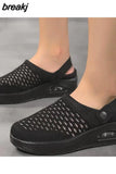 Women Sandals Air Mesh Summer Sandals With Platform Heels Shoes Women Casual Slippers Beach Summer Shoes Wedges Sandalias
